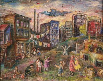 Artworks in 150 Subjects Painting - the edge of city bronx Russian